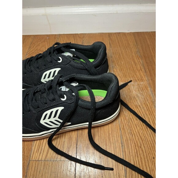 Cariuma Vallely Shoes Mens Size 6.5 Black Canvas Skate Sneakers 421409B06W main image 13